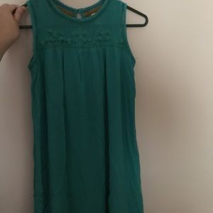 Teal shift dress